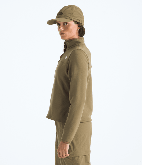 Womens Cedar Trail Grid Fleece Zip Jacket TNF MODEL34