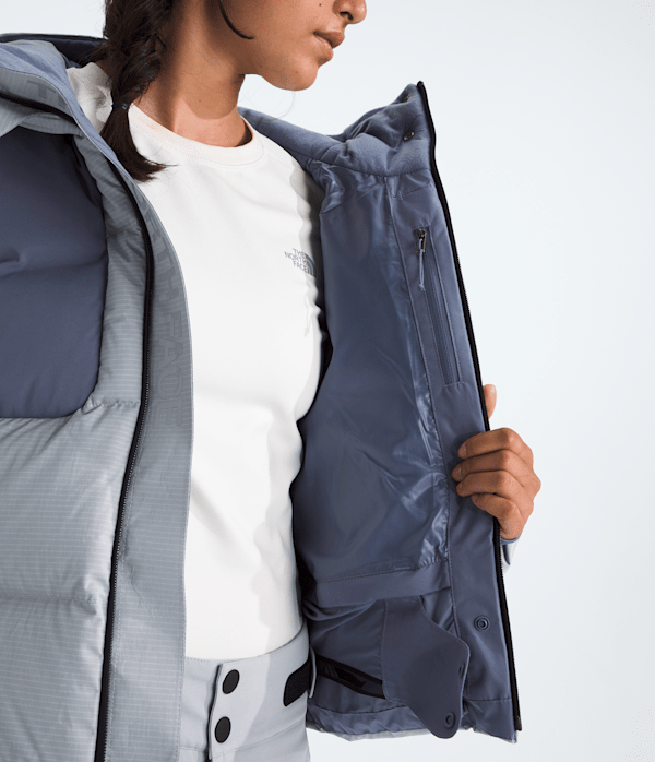 Womens Cold Spell Cropped Down Jacket TNF Blue FlaxTwilight Galaxy MODELINT