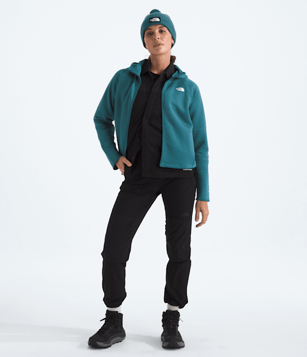 Womens DOTKNIT Thermal FullZip Hoodie TNF HERO2