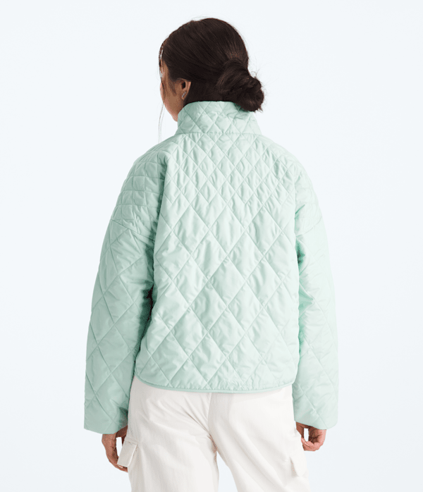 Womens Diamond Peak Insulated Jacket TNF Opal Frost BACK