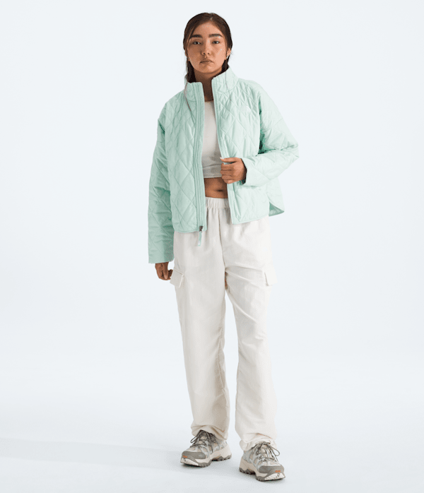 Womens Diamond Peak Insulated Jacket TNF Opal Frost HERO2