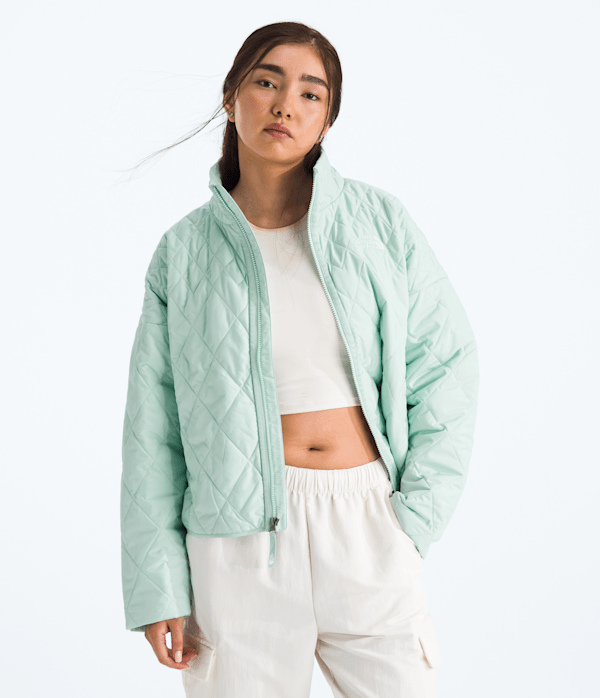 Womens Diamond Peak Insulated Jacket TNF Opal Frost Main