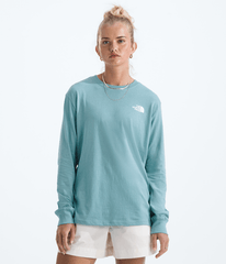 Womens Evolution Box NSE Fill LongSleeve TeeGraphic TNF Blue Eclipse BACK