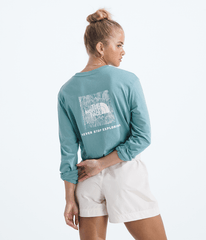 Womens Evolution Box NSE Fill LongSleeve TeeGraphic TNF Blue Eclipse Main