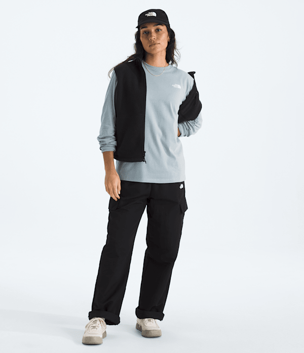 Womens Evolution Simple Dome LongSleeve Tee TNF Frost Grey HERO2