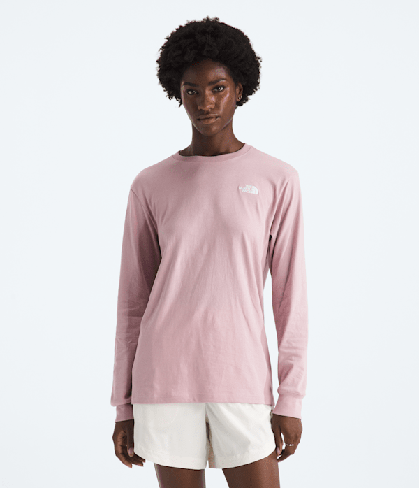 Womens Evolution Simple Dome LongSleeve Tee TNF Metal Pink Main