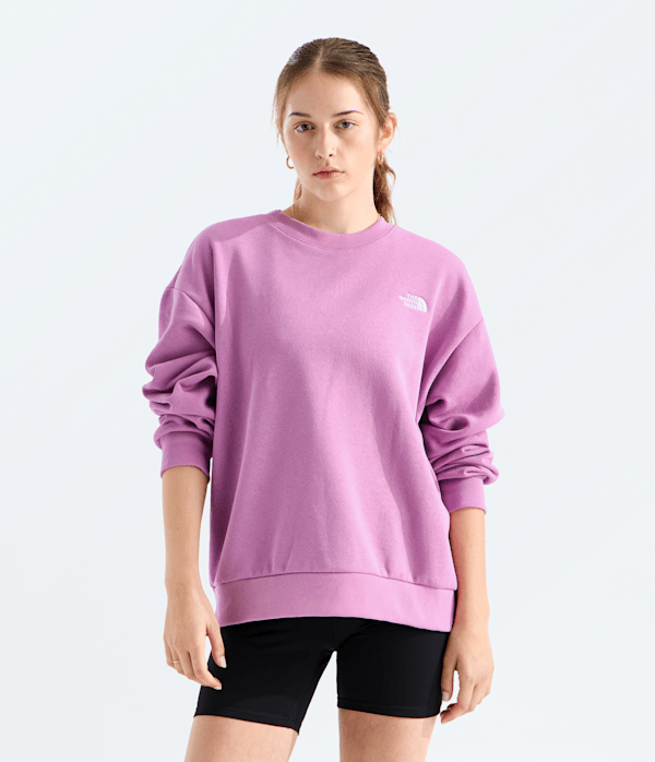 Womens Evolution Simple Dome Oversize Crew TNF Main