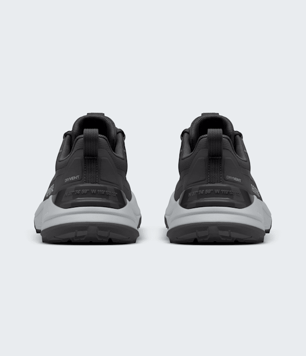 Womens Fastpack Waterproof Shoes TNF TNF Black  High Rise Grey BACK
