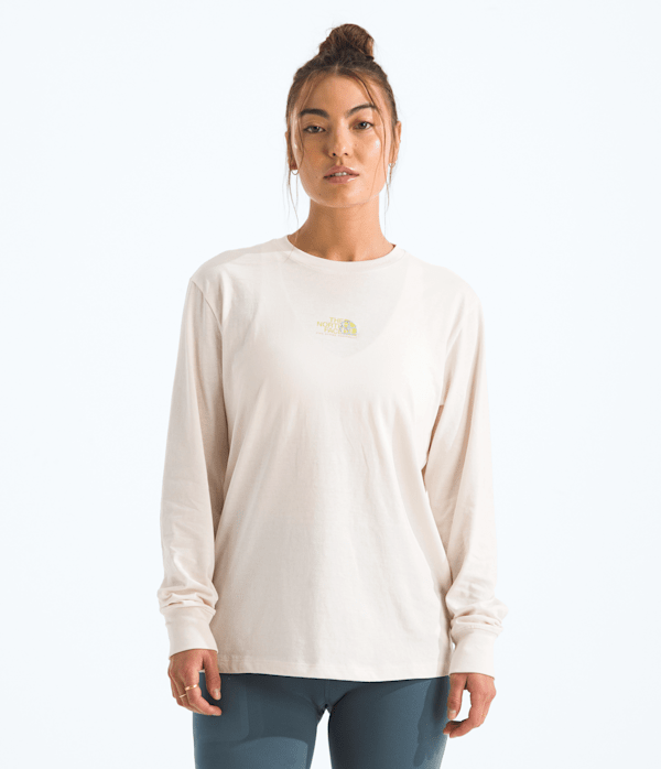 Womens Floral Alpine Relaxed LongSleeve Tee TNF Main