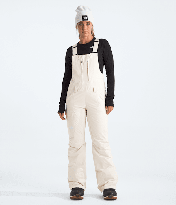 Womens Freedom Insulated Bibs TNF White Dune Main
