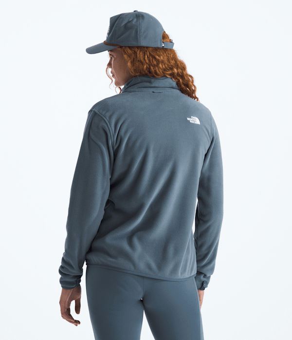 Womens Glacier Fleece Jacket TNF Granite Grey BACK