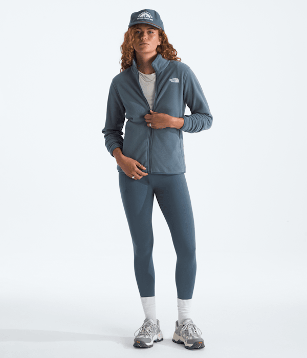 Womens Glacier Fleece Jacket TNF Granite Grey HERO2