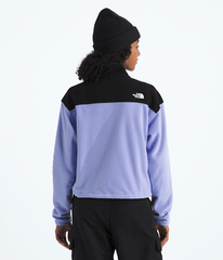 Womens Glacier Fleece Zip Short Jacket TNF Periwinkle GlowTnf Black BACK