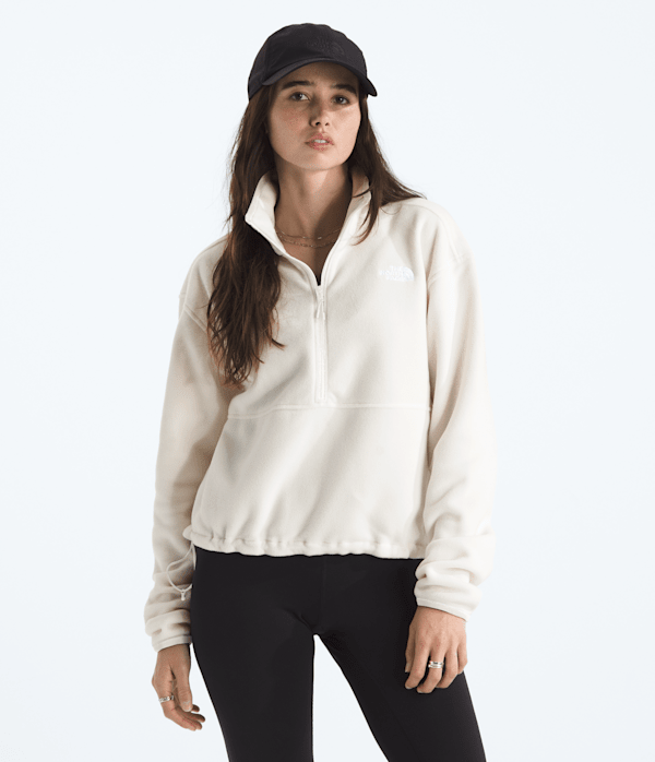Womens Glacier Fleece Zip Short Jacket TNF Main