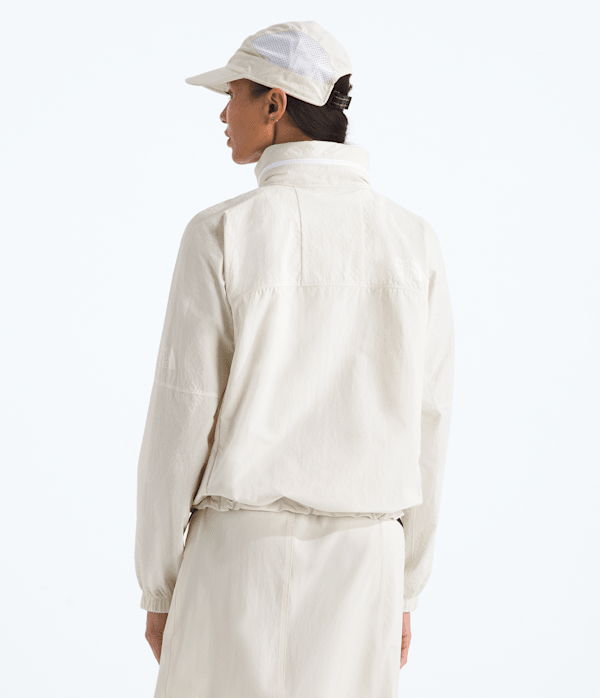 Womens HKe Utility Wind Jacket TNF White Dune BACK