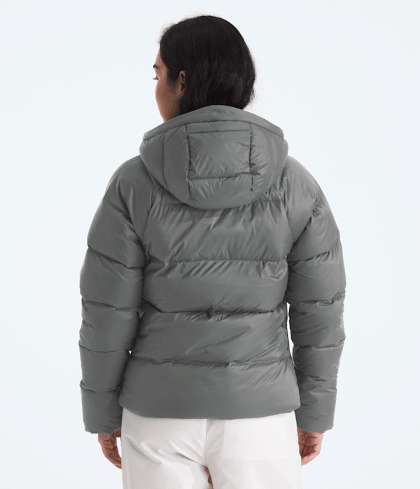Womens Hydrenalite City Down Hooded Jacket TNF Smoked Pearl BACK