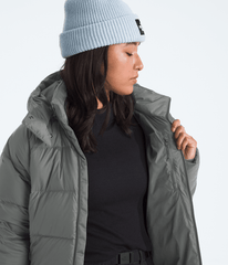 Womens Hydrenalite City Down Hooded Parka TNF Smoked Pearl MODELINT