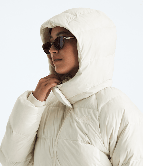 Womens Hydrenalite City Long Down Hooded Parka TNF MODELHOOD2
