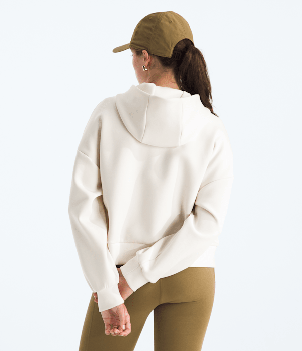 Womens Jaida FullZip Hooded Jacket TNF White Dune BACK