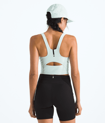 Womens Jaida Long Line Bra TNF Opal Frost BACK