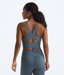 Womens Jaida Long Line Bra TNF Granite Grey BACK