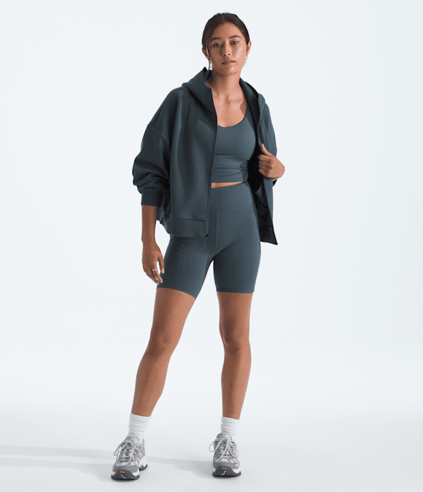 Womens Jaida Pocket Shorts TNF Granite Grey HERO2