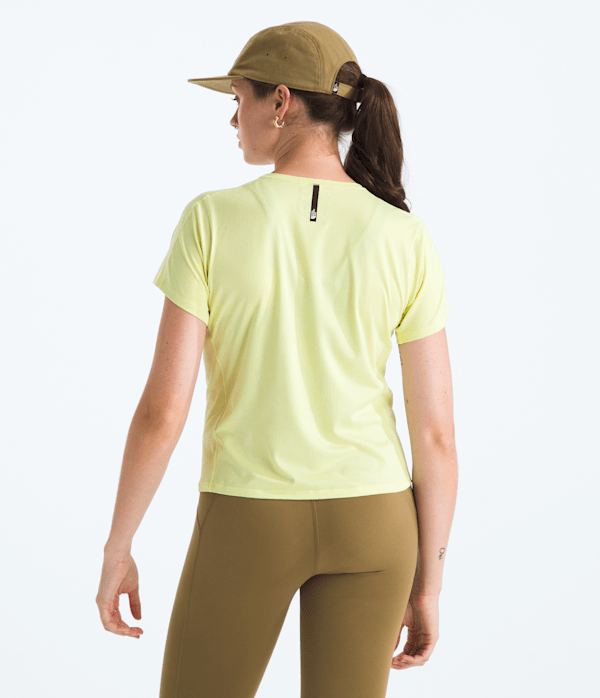 Womens Jaida ShortSleeve Tee TNF Lemon Mist Light Heather BACK