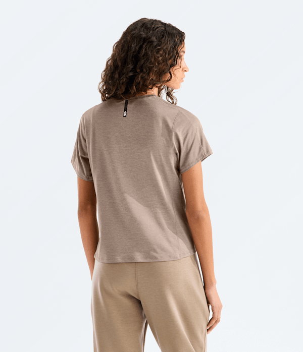 Womens Jaida ShortSleeve Tee TNF Garnet Light Heather BACK