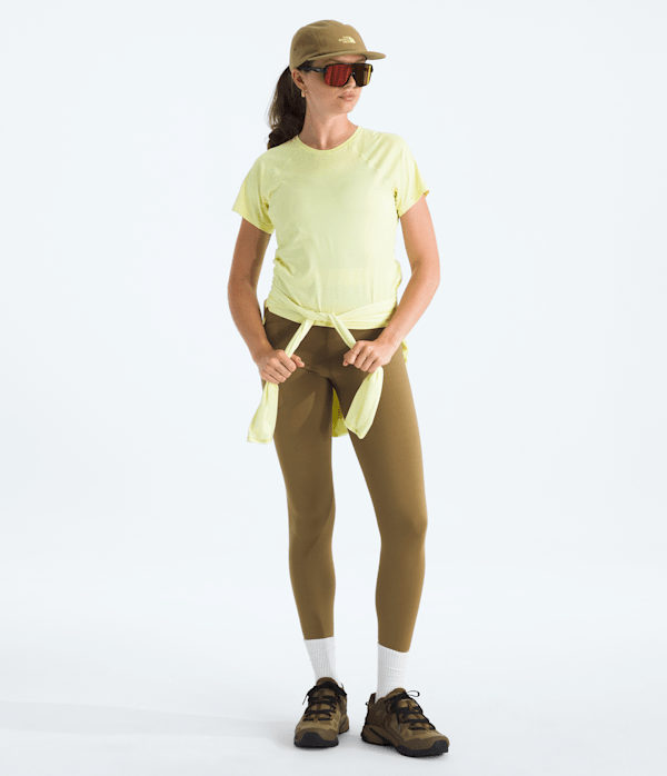 Womens Jaida ShortSleeve Tee TNF Lemon Mist Light Heather HERO2