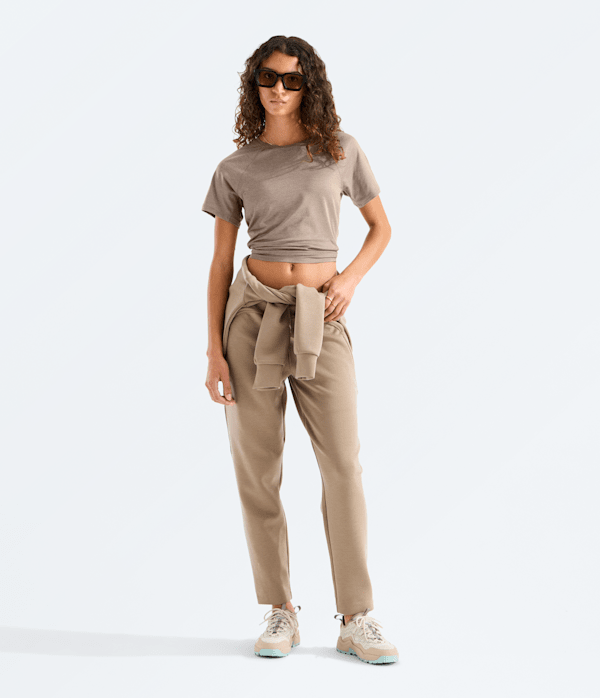 Womens Jaida ShortSleeve Tee TNF Garnet Light Heather HERO2