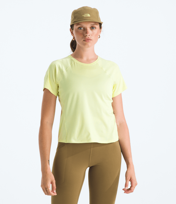 Womens Jaida ShortSleeve Tee TNF Lemon Mist Light Heather Main