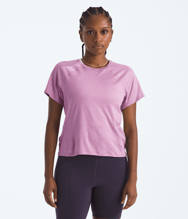 Womens Jaida ShortSleeve Tee TNF Hushed Lavender Light Heather Main