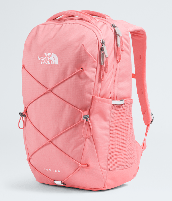 Womens Jester Backpack  27L TNF Coral Crush Light HeatherCoral Crush FRONT34