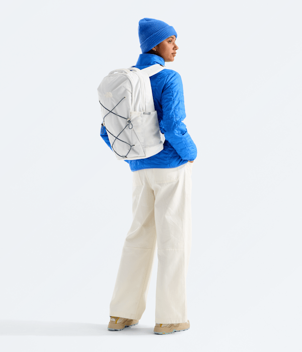 Womens Jester Backpack  27L TNF White DuneGranite Grey MODELBACK