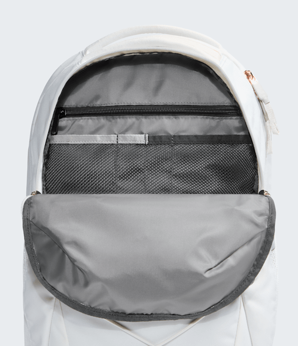 Womens Jester Luxe Backpack  27L TNF White DuneBurnt Coral Metallic DETAIL1