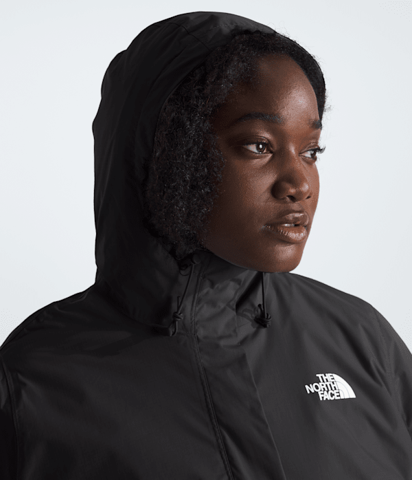 Womens Plus Antora Rain Parka TNF TNF Black MODELHOOD2