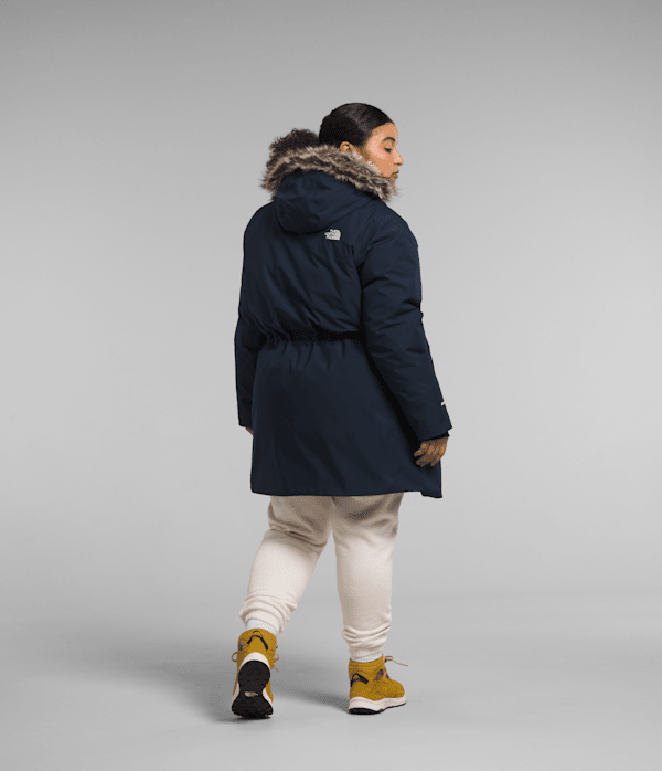 Womens Plus Arctic Parka TNF Summit Navy BACK