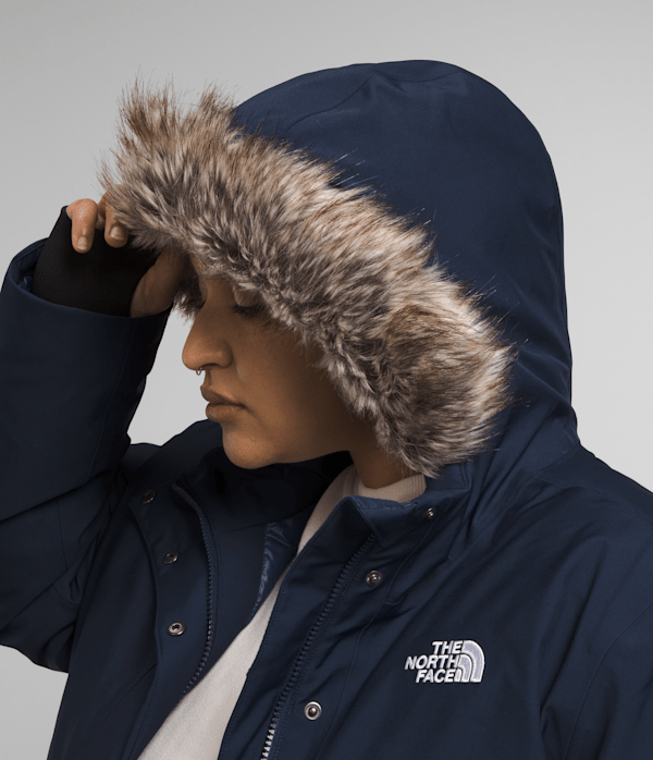 Womens Plus Arctic Parka TNF Summit Navy MODELHOOD2