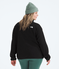 Womens Plus Glacier Fleece Jacket TNF TNF Black BACK