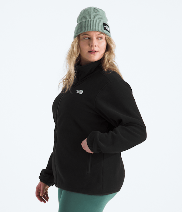 Womens Plus Glacier Fleece Jacket TNF MODEL34