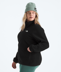 Womens Plus Glacier Fleece Jacket TNF TNF Black MODEL34