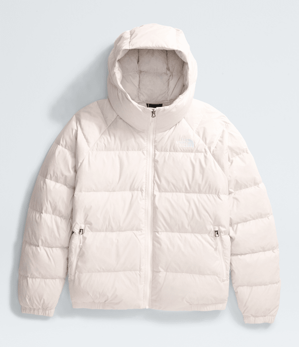Womens Plus Hydrenalite Down Hoodie TNF White Dune ALTFRONT