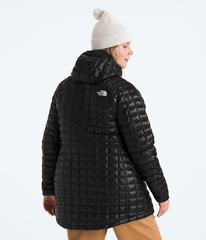 Womens Plus THERMOBALL Hooded Parka TNF TNF Black BACK