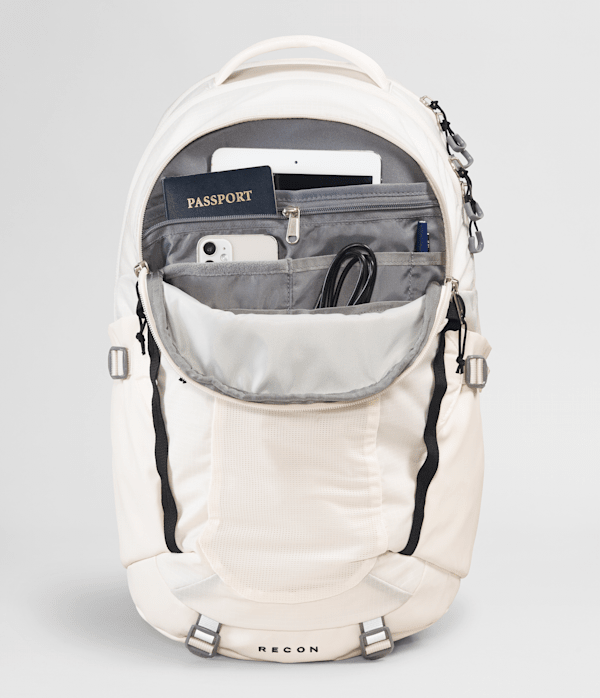 Womens Recon Backpack  30L TNF Gardenia WhiteTNF Black DETAIL1
