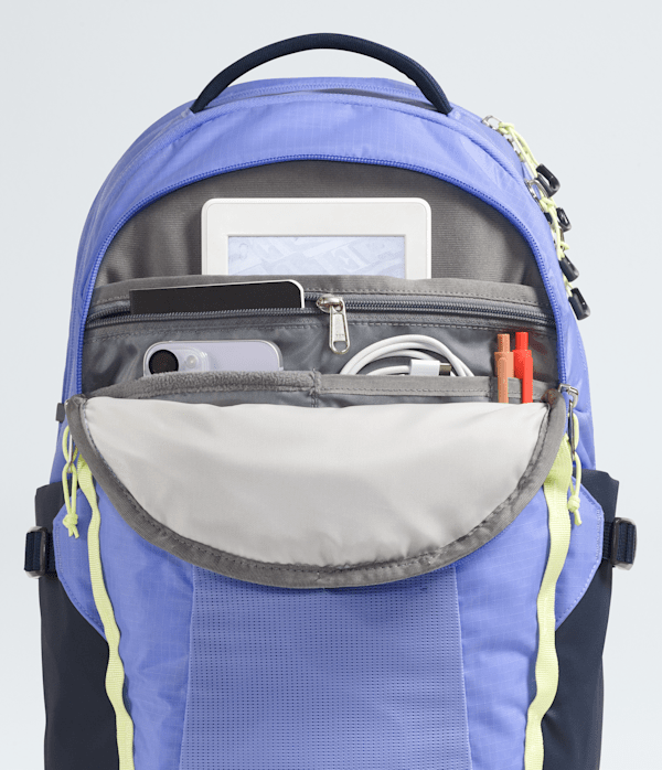 Womens Recon Backpack  30L TNF Periwinkle GlowSummit NavyLemon Mist DETAIL1