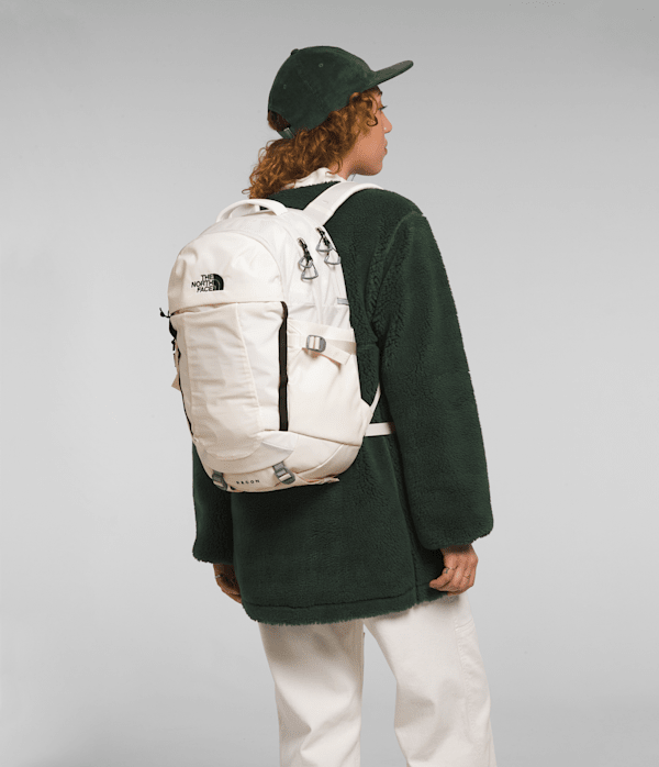 Womens Recon Backpack  30L TNF Gardenia WhiteTNF Black MODELBACK