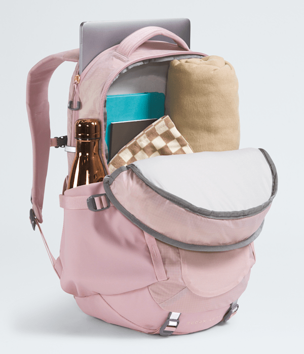 Womens Recon Luxe Backpack  30L TNF Metal PinkBurnt Coral Metallic INT