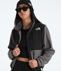 Womens Retro Denali Jacket TNF TNF Mid Grey HeatherTNF Black HERO3