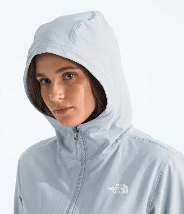 Womens Shelbe Raschel Hoodie TNF Frost Grey MODELHOOD2