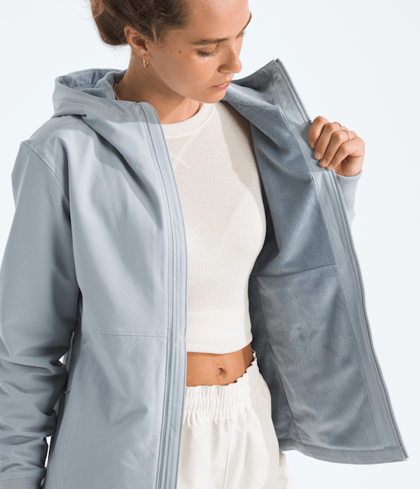 Womens Shelbe Raschel Hoodie TNF Frost Grey MODELINT